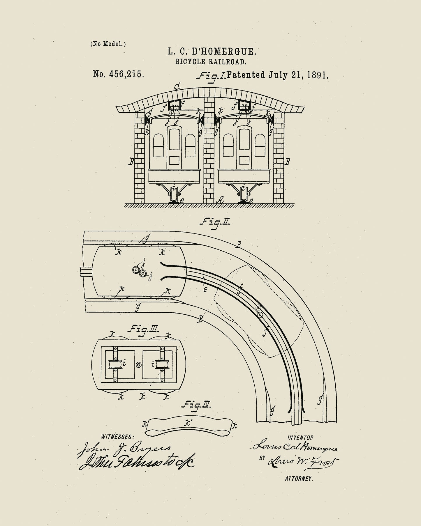 1891 Bicycle Railroad