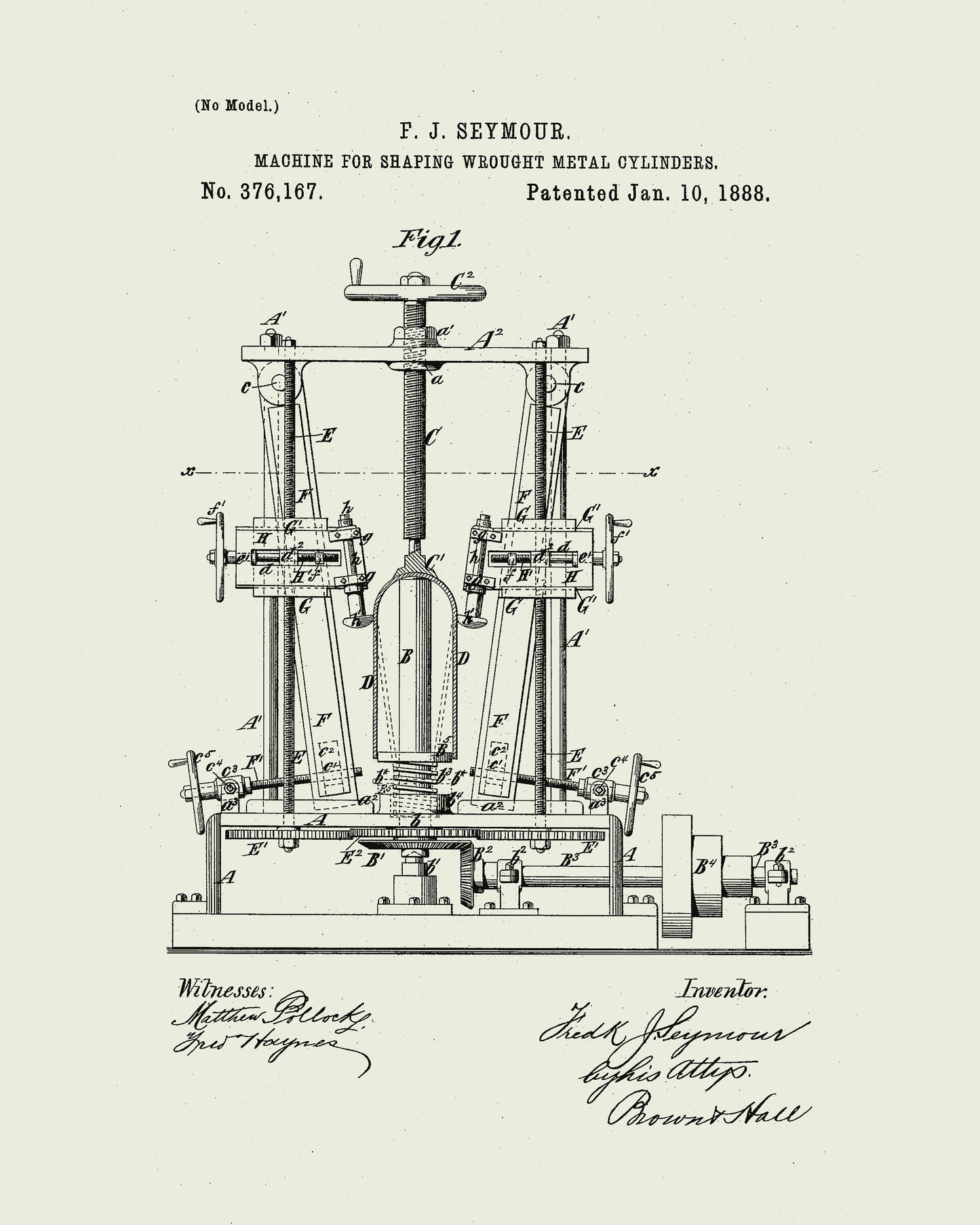 1888 Cylinder Shaper