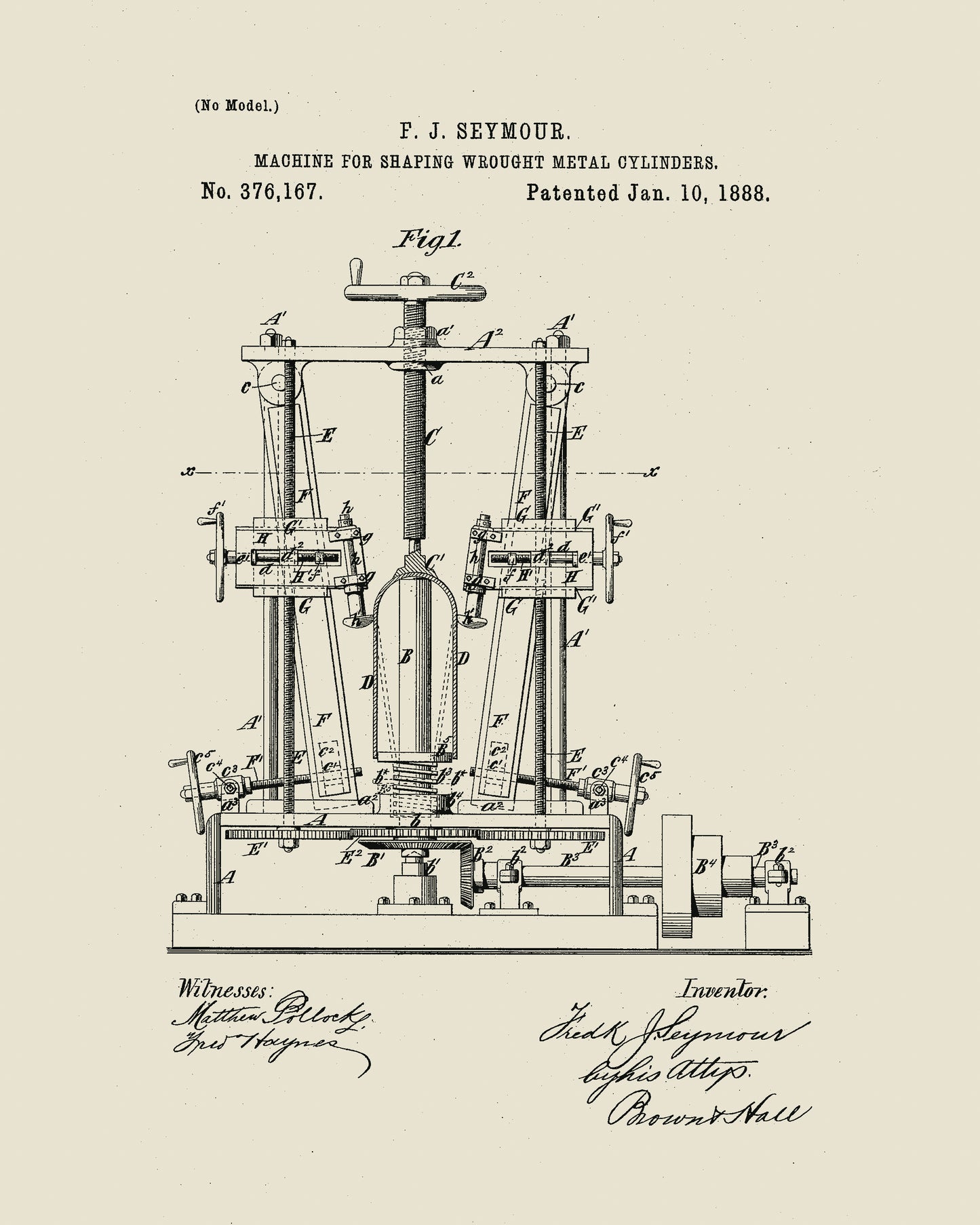 1888 Cylinder Shaper