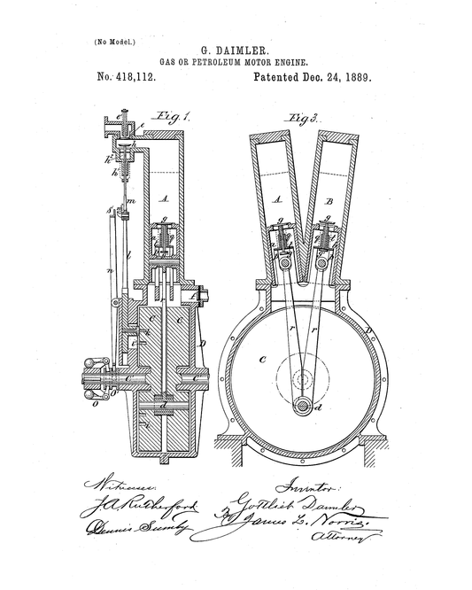 1889 Daimler Gas Engine