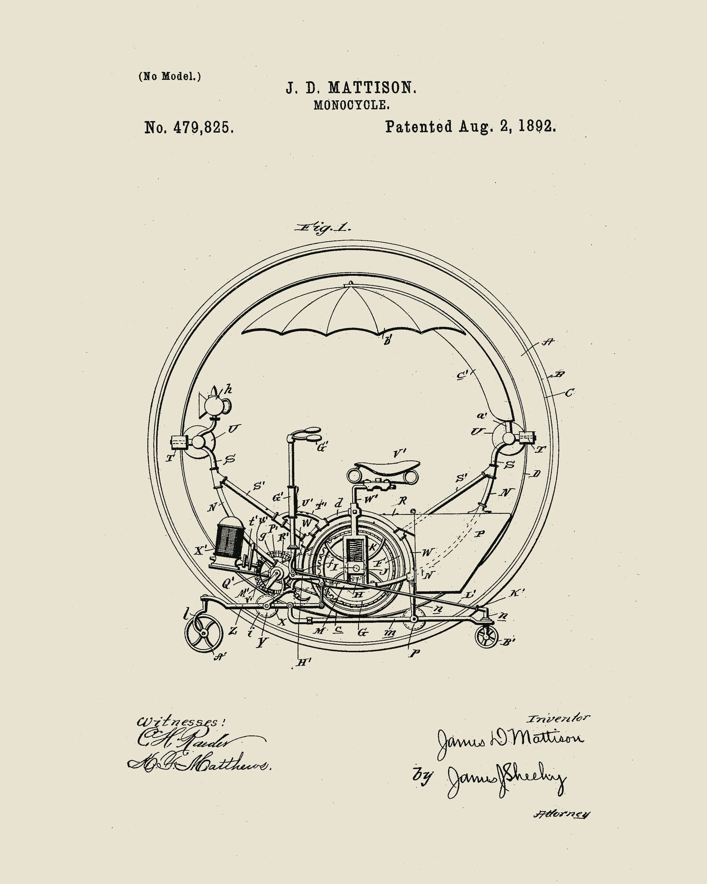 1892 Monocycle