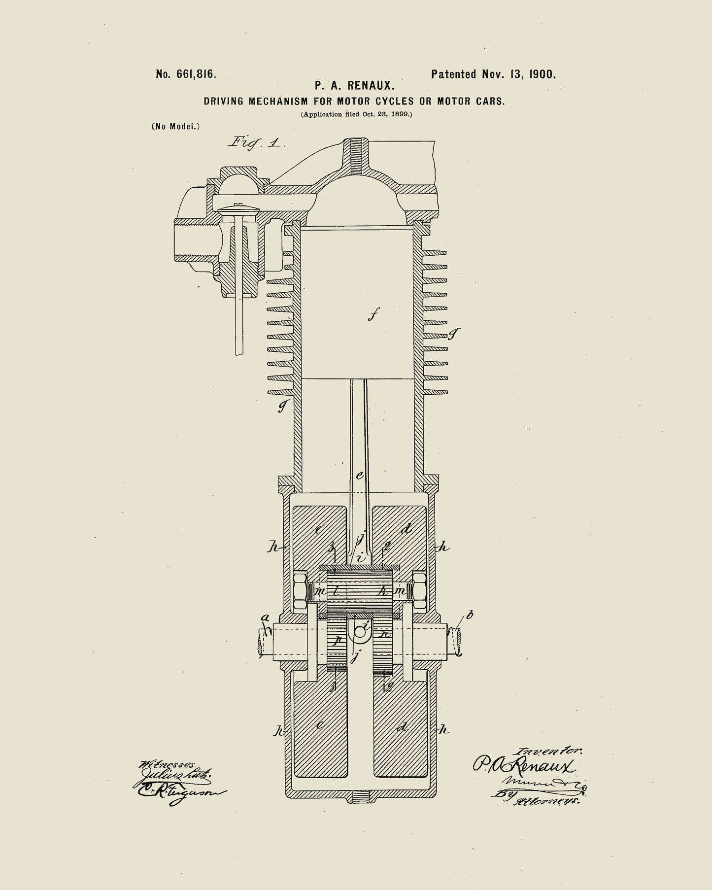 1900 Motorcycle Motor