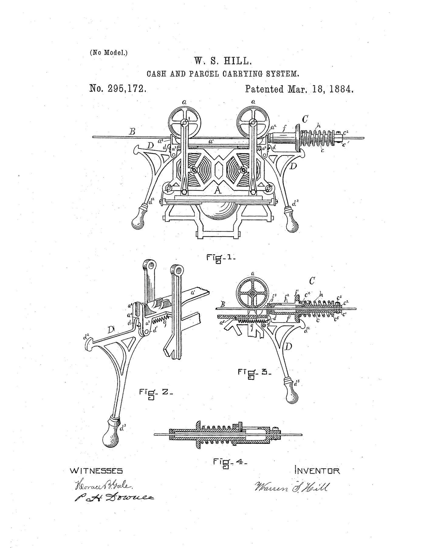 1884 Cash and Parcel Carrying System