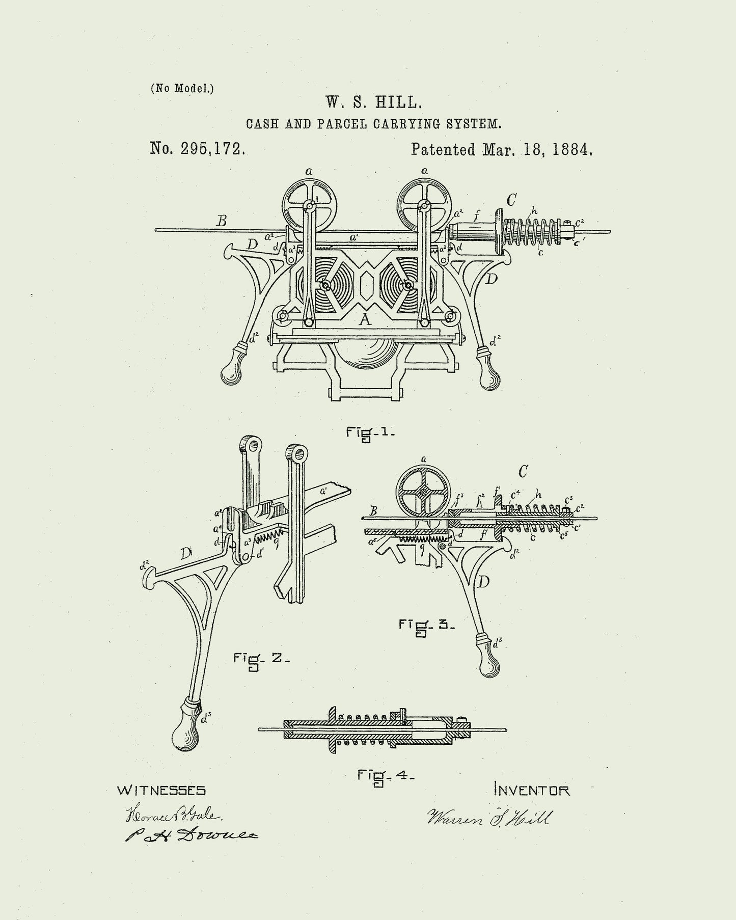 1884 Cash and Parcel Carrying System