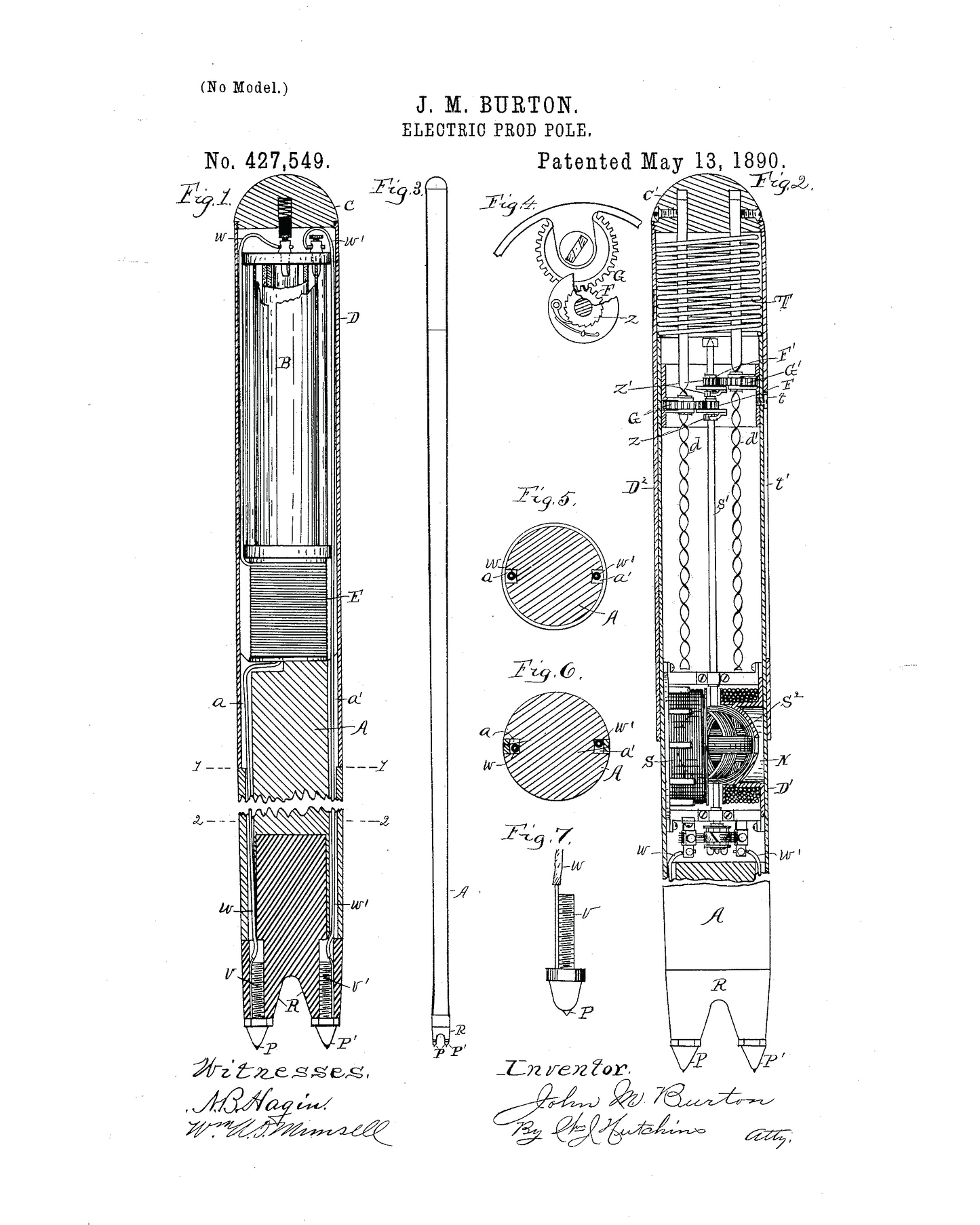 1890 Electric Prod Pole