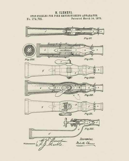 1872 Fire Hose Nozzles