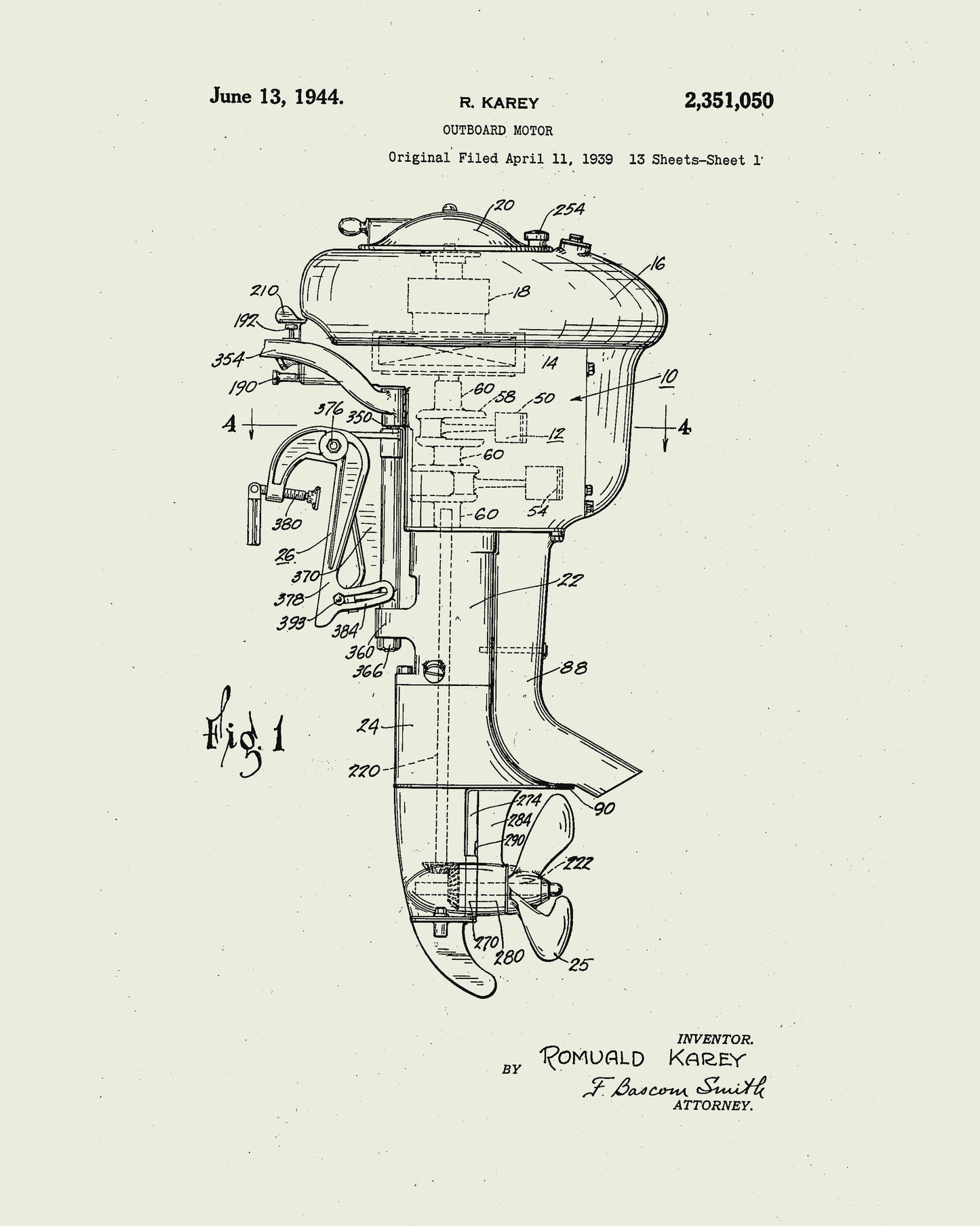 1939 Outboard Motor