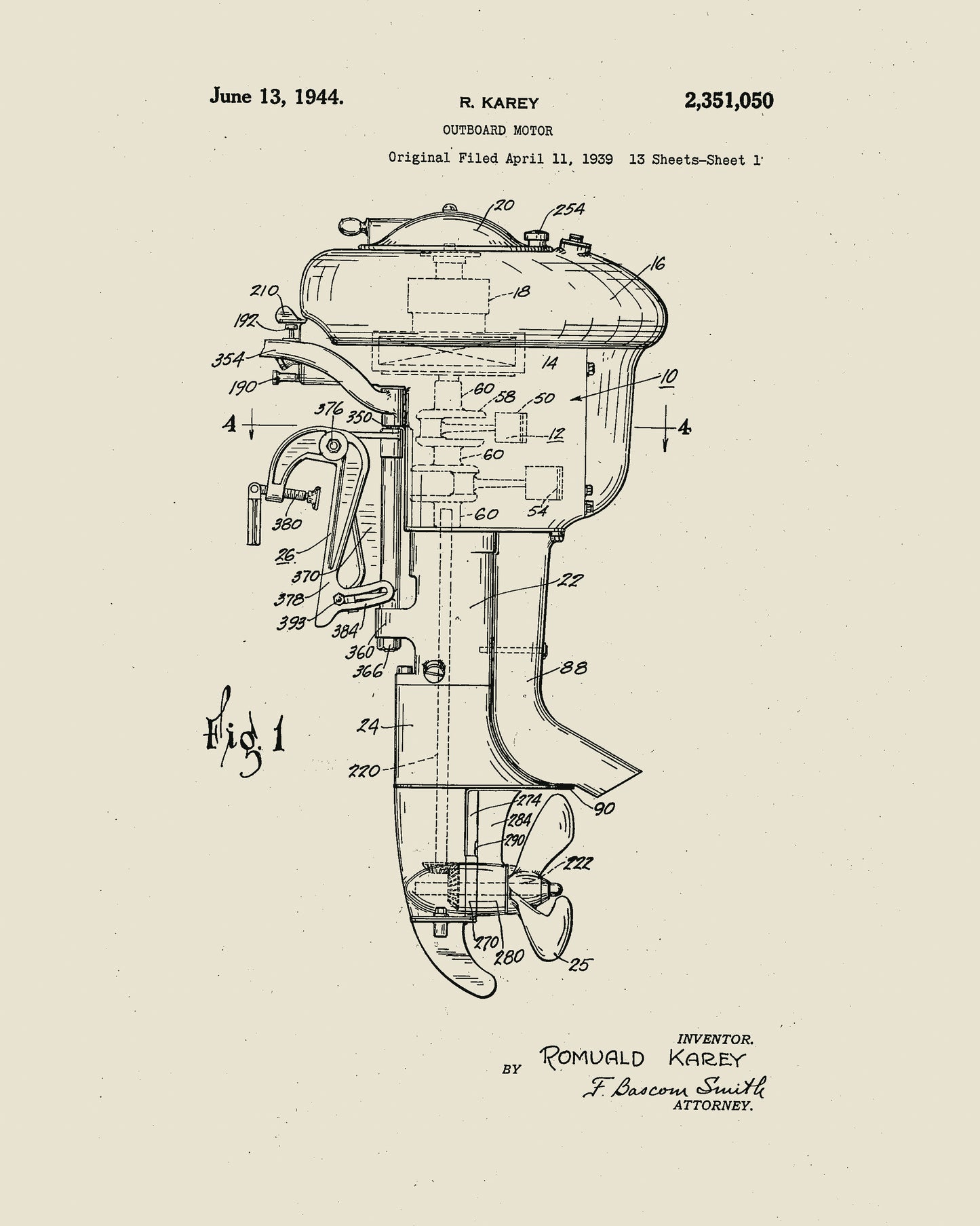 1939 Outboard Motor