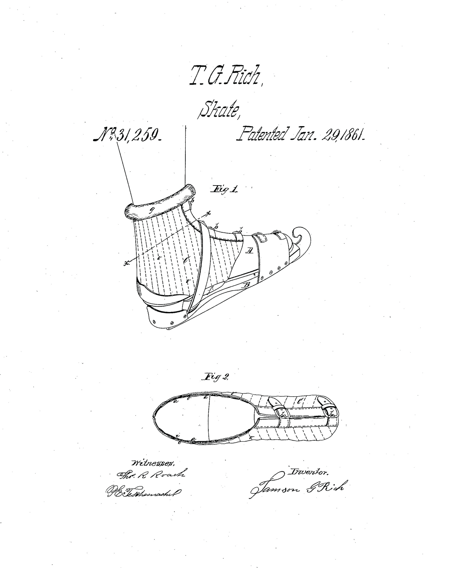 1861 Ice Skate
