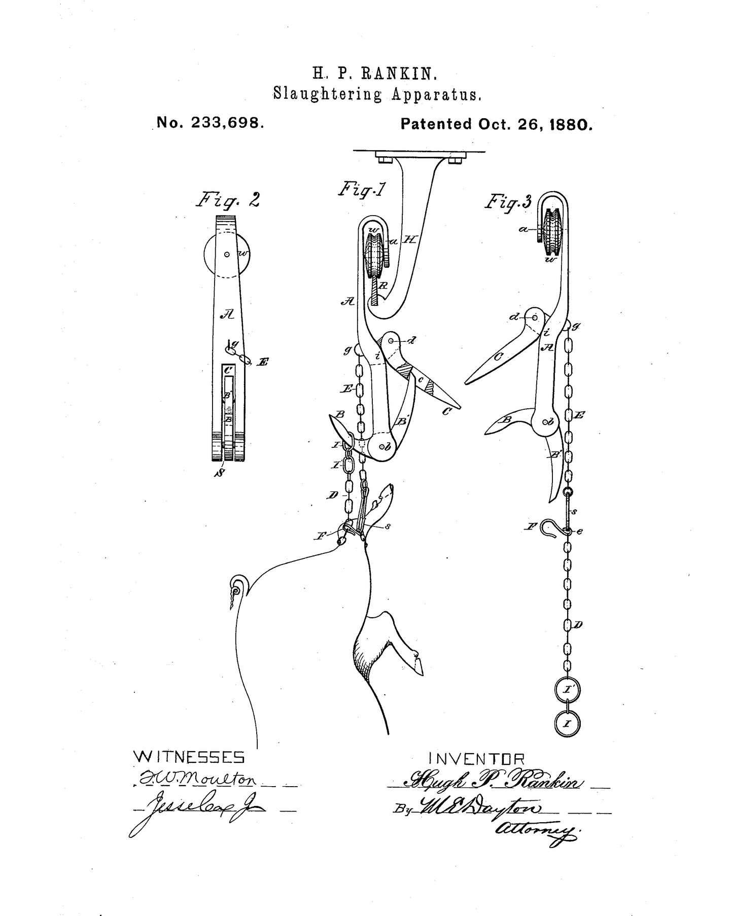 1880 Slaughtering Apparatus