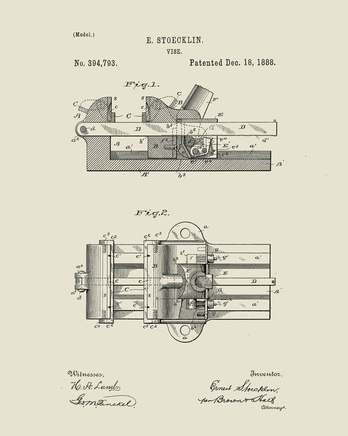 1888 Machinist Vice