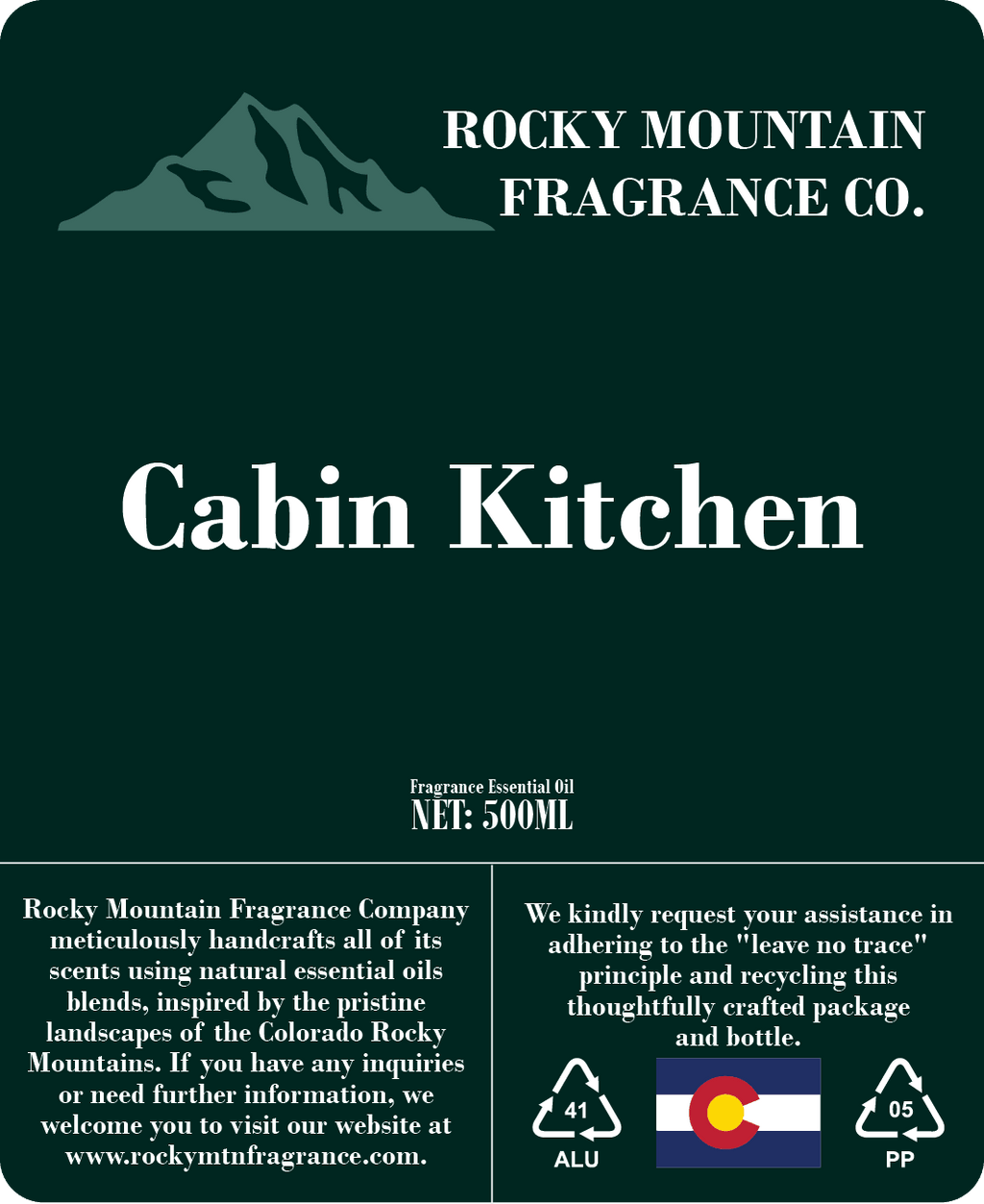 Cabin Kitchen Fragrance Oil - Rocky Mountain Fragrance Co.