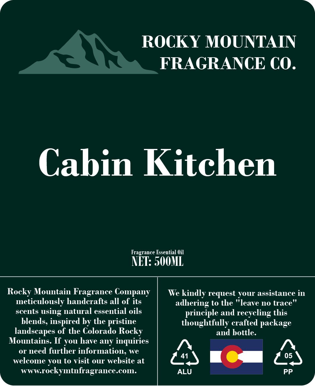 Cabin Kitchen Fragrance Oil - Rocky Mountain Fragrance Co.