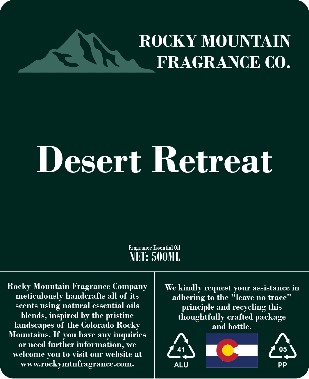 Desert Retreat Fragrance Oil - Rocky Mountain Fragrance Co.