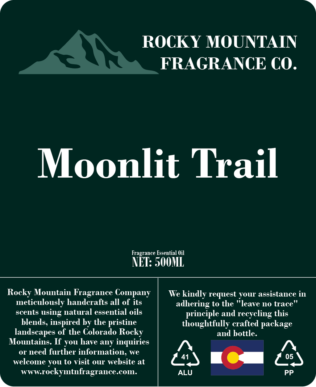 Moonlit Trail Fragrance Oil - Rocky Mountain Fragrance Co.