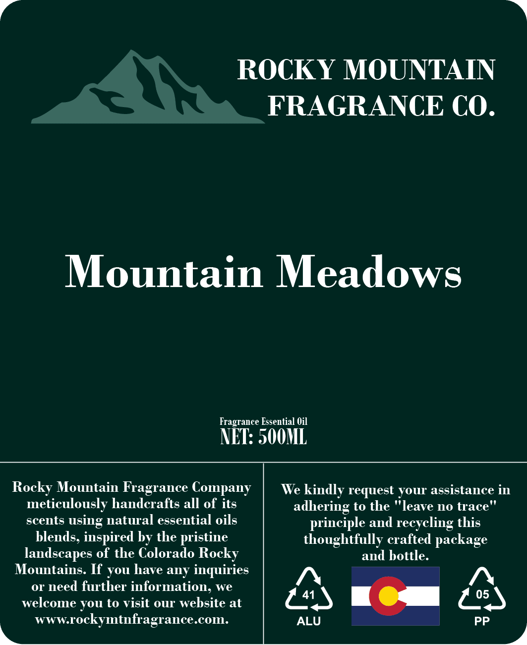 Mountain Meadows Fragrance Oil - Rocky Mountain Fragrance Co.