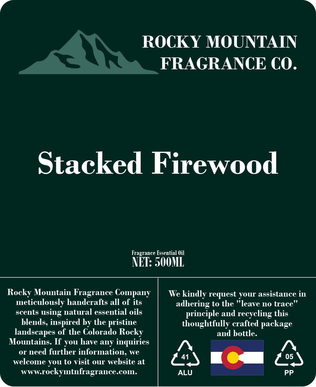 Stacked Firewood Fragrance Oil - Rocky Mountain Fragrance Co.